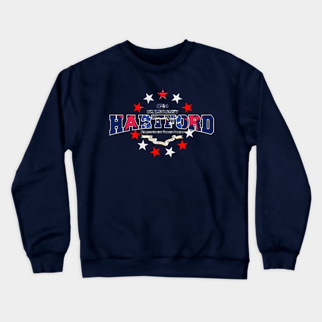 Hartford Connecticut US Crewneck Sweatshirt by comancha
